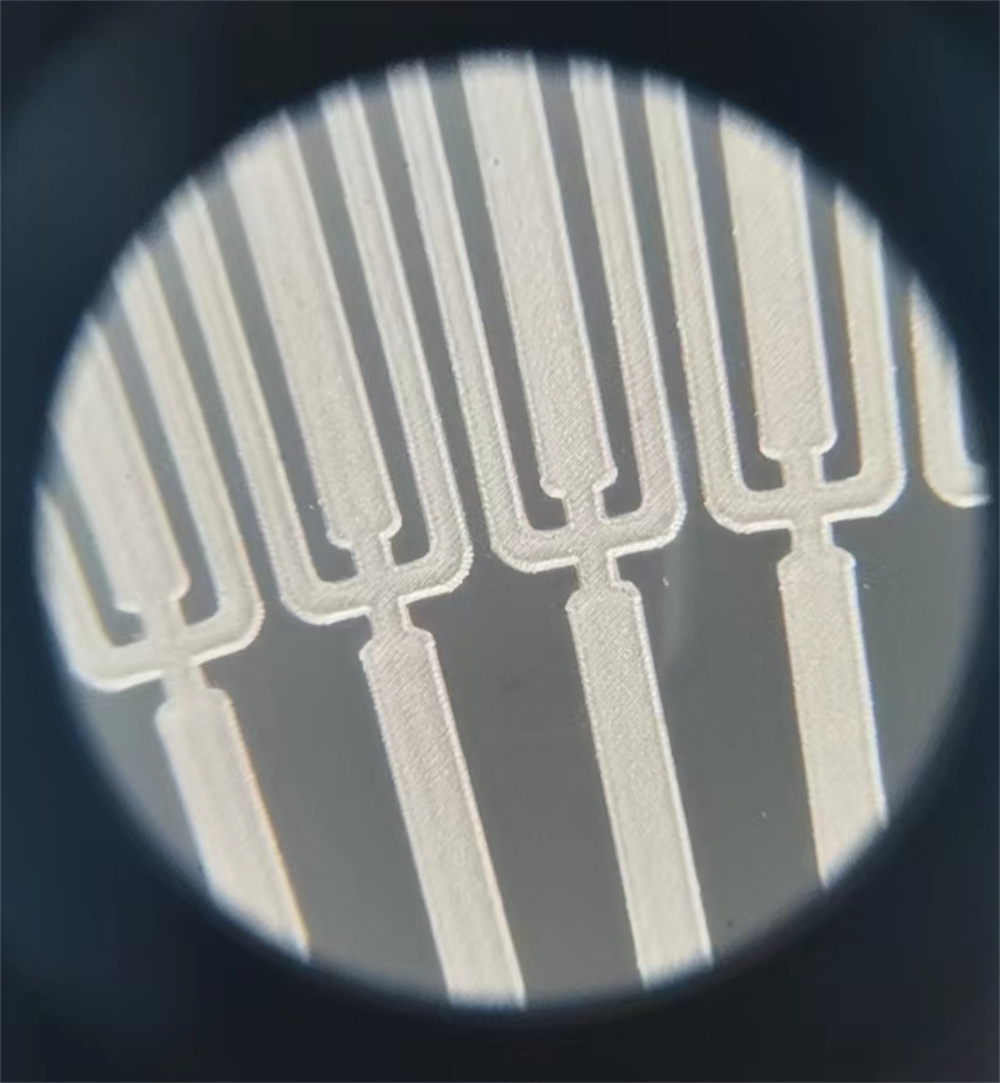 硅片激光蚀刻显微效果展示