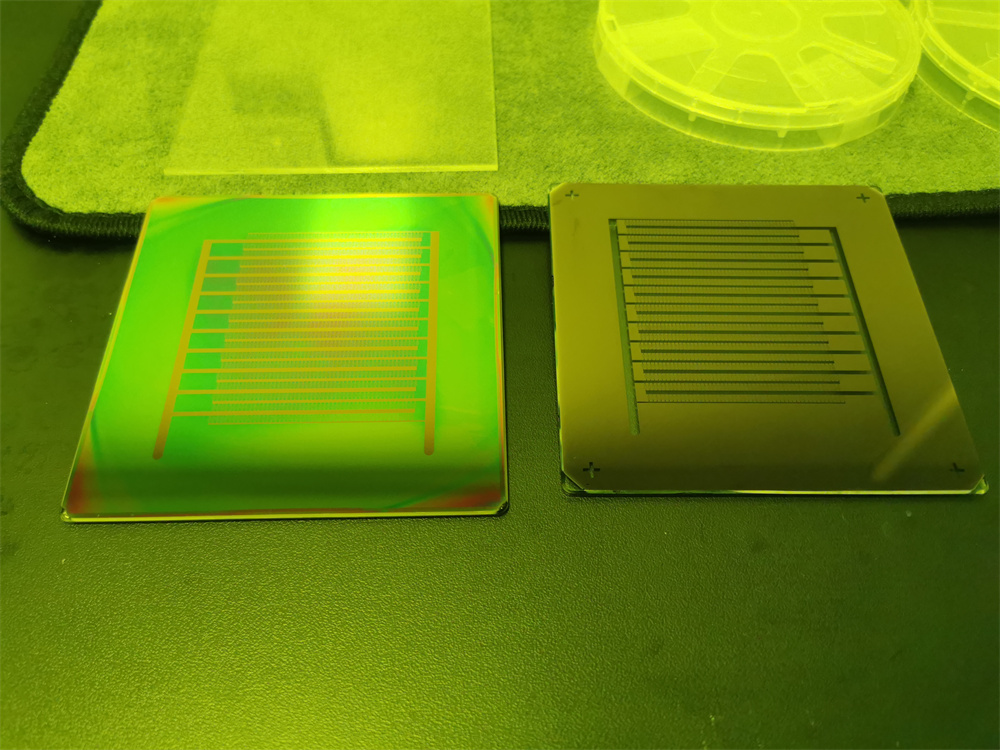 玻璃掩膜及曝光片样品